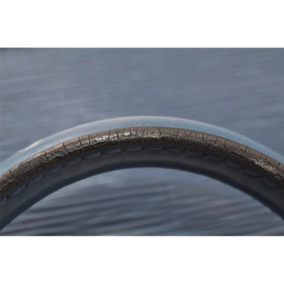 Authentic Louis Vuitton Epi Sac Triangle Hand Bag Blue M52095 LV 4183K - Picture 7 of 16